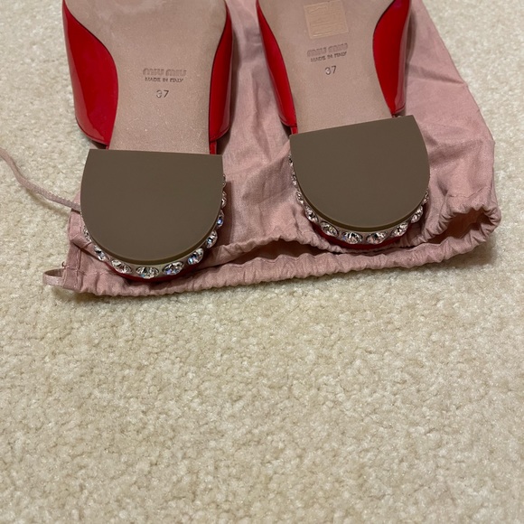 Authentic Miu Miu sandals in RED - Picture 9 of 12